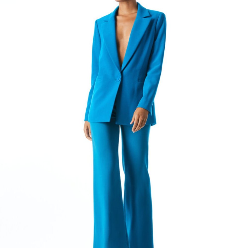 Alice + Olivia DENNY NOTCH COLLAR BOYFRIEND BLAZER